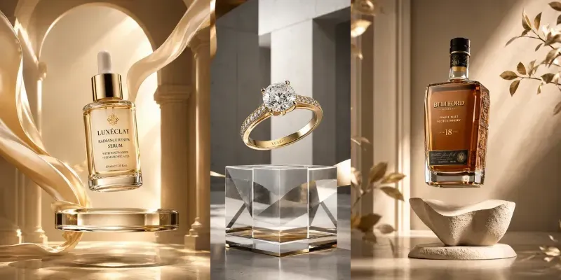 Luxury Floating Product Ad Generator generated by undefined