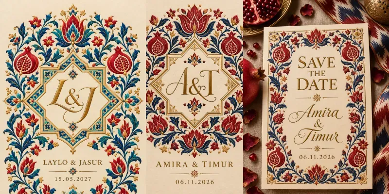 Silk Road Luxury Wedding Stationery Kits