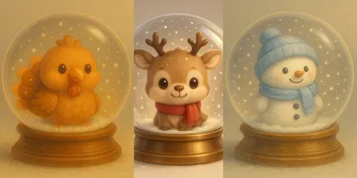 Snow Globe Scene Generators generated by chatgpt-image