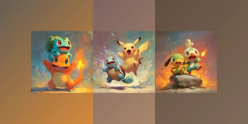 Playful Pokmon Duos In Dynamic Moments Generator App | PromptBase