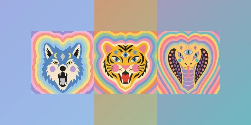 Pastel Psychedelic Pop Art Illustrations generated by undefined
