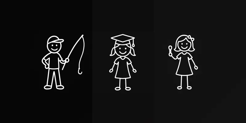 Family Stick Figure Stickers generated by undefined