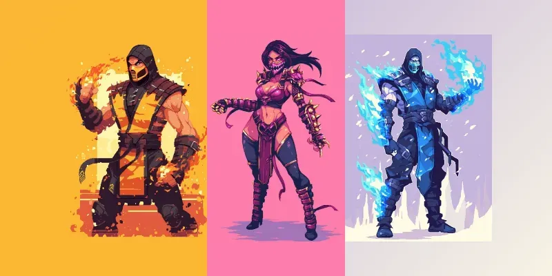 Mortal Kombat Pixel Art generated by undefined