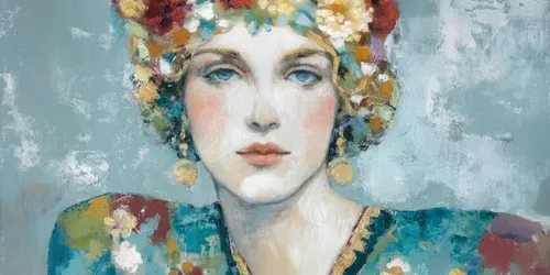 Vintage Impressionist Portrait Art generated by midjourney