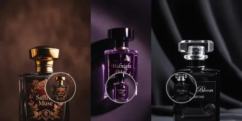 Luxury Perfume Ad Commercial Videos generated by undefined