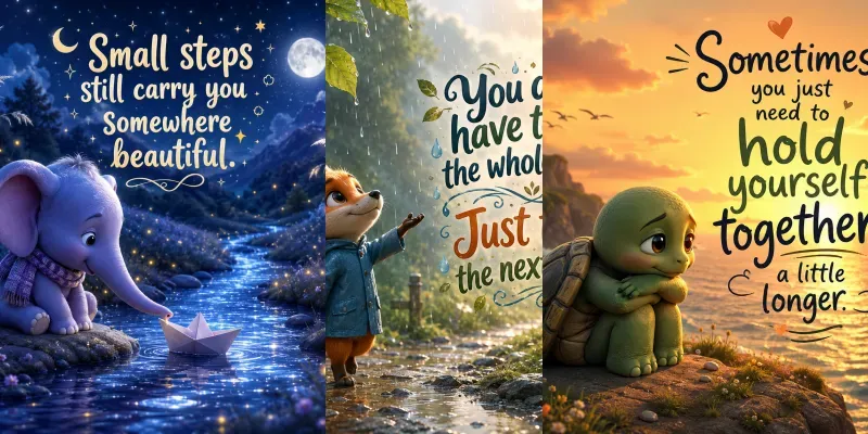 Wholesome Emotional Quote Posters generated by undefined