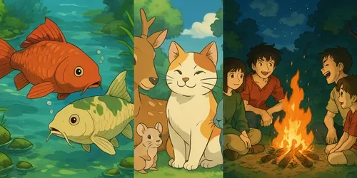Ghiblishonen Style Childrens Animes generated by chatgpt-image