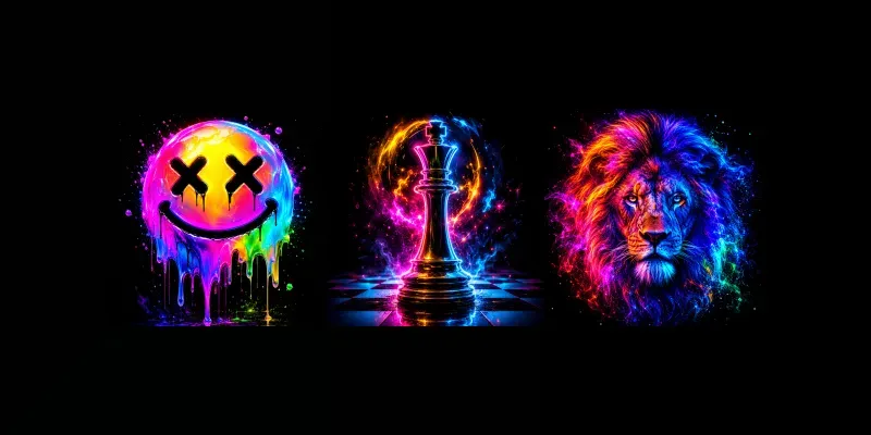 Neon Glow Poster Designs generated by undefined
