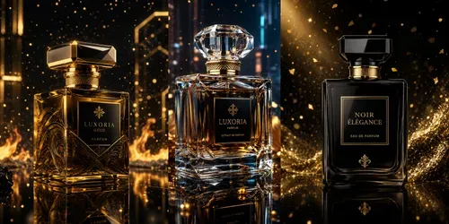 Luxury Black Gold Perfume Commercials generated by chatgpt-image
