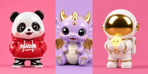 3D Cute Vinyl Toy Avatars generated by chatgpt-image
