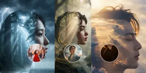 Between Skies And Selves generated by gemini-image