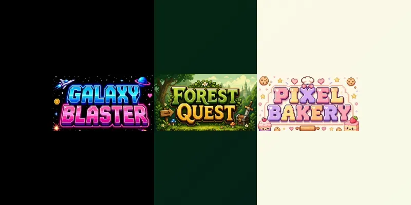 Pixel Art Font Text Systems generated by undefined