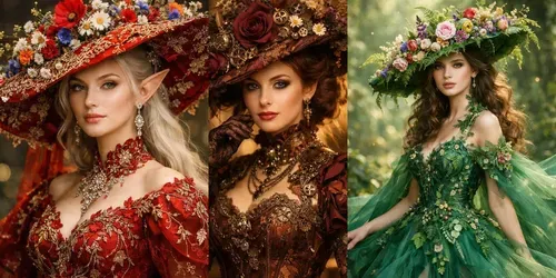 Floral Couture Fantasy Portraits generated by chatgpt-image