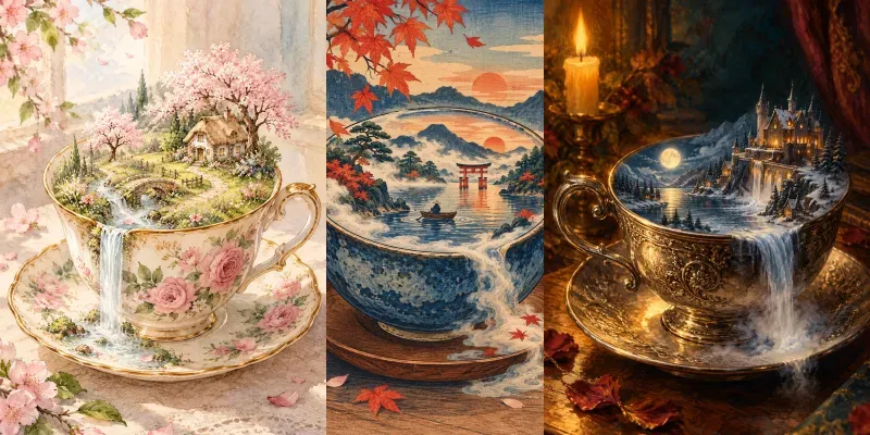 Daydream Brew Miniature Landscape Prints