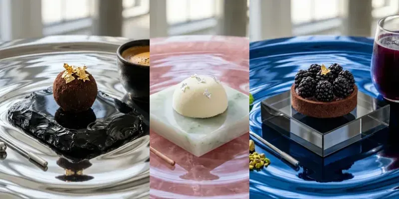 Luxury Chrome Liquid Product Shots generated by undefined