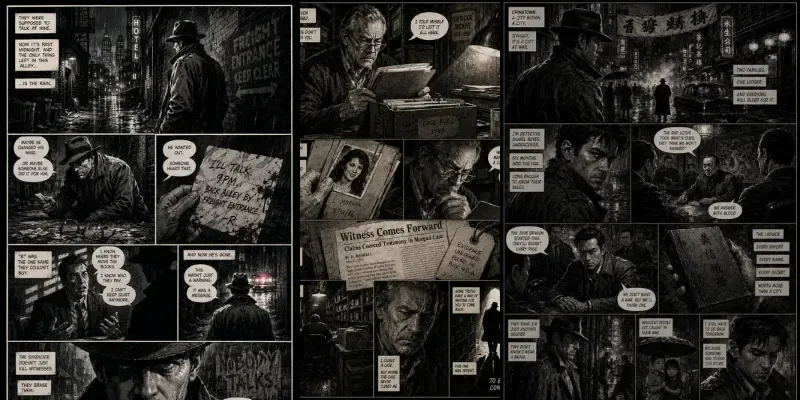 Noir Comic Page Generator generated by undefined