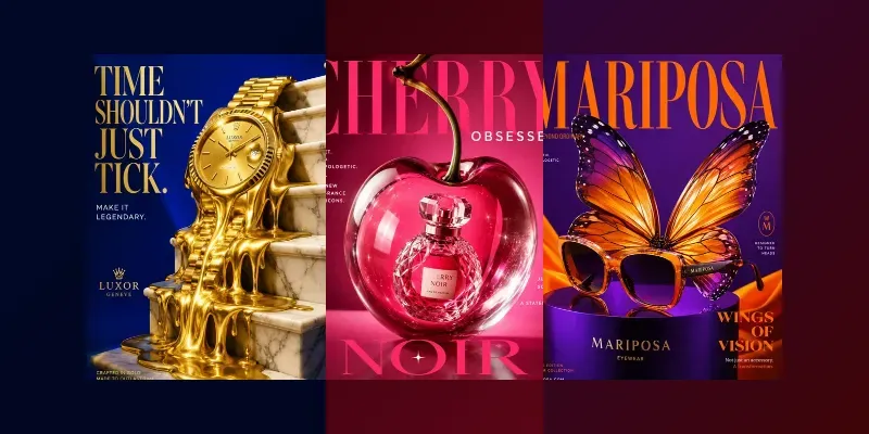 Absurdist Luxury Pop Ads generated by undefined