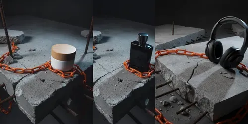 Orange Plastic Chain Chains Of Command generated by gemini-image