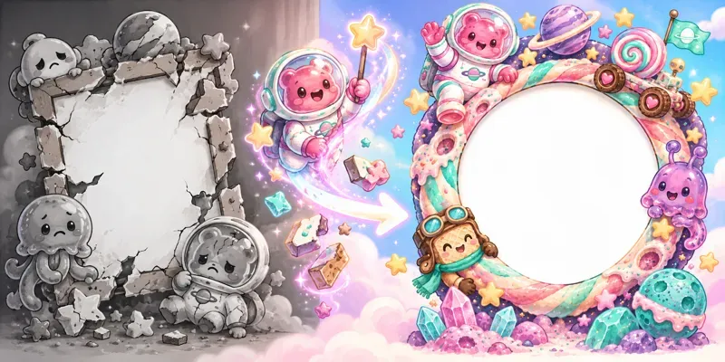 Kawaii Character Photo Frame Printables