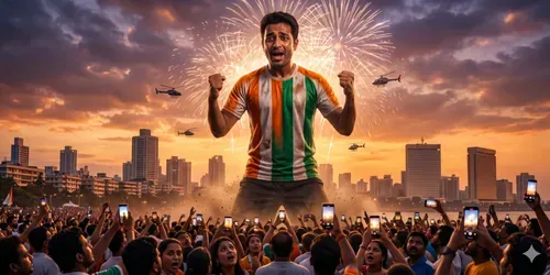 Giant Fifa Fans Appear generated by veo