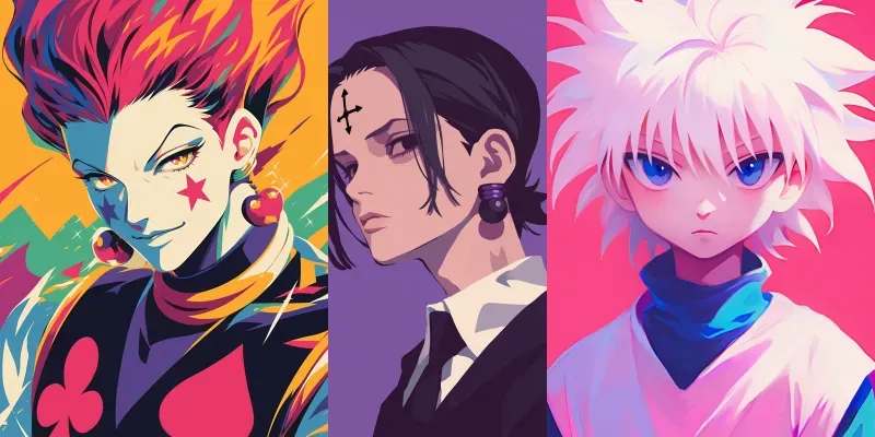 Flat Graphic Hunter X Hunter Characters generated by undefined