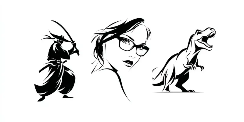 Minimalist Vector Line Art Logos generated by undefined