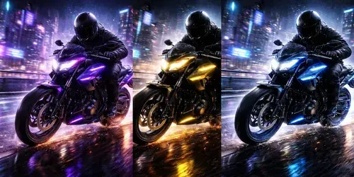 Futuristic Neon Sports Bike generated by chatgpt-image