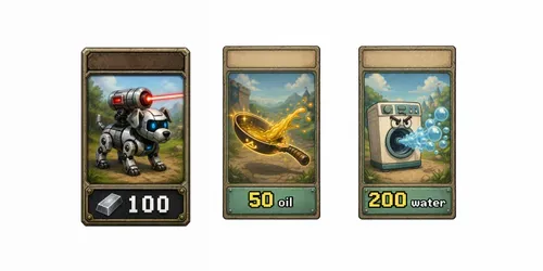 Retro Unit Resource Card Generator generated by chatgpt-image