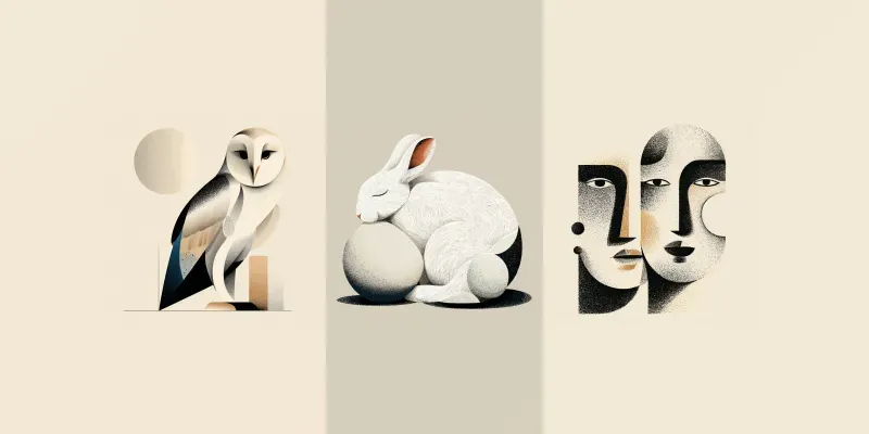 Modern Geometric Symbol Illustrations generated by undefined