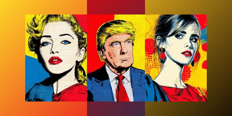 Retro Pop Art Portraits generated by undefined