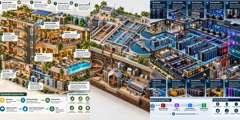 Premium 3D System Infographics