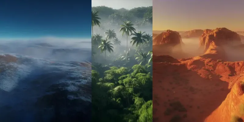 Cinematic Landscape Flythroughs generated by undefined