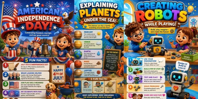 Educational Posters For Kids generated by undefined