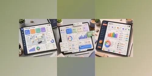 3D Claymorphic Dashboard UI Renders generated by chatgpt-image