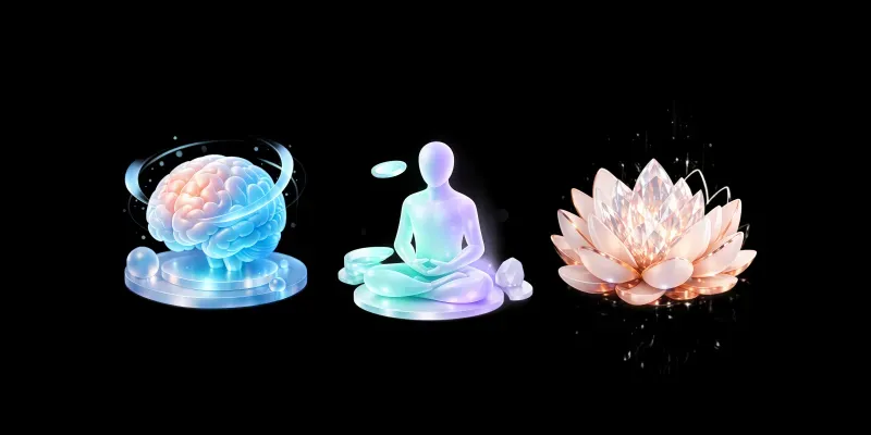 Wellness App UI Visual Assets Packs generated by undefined