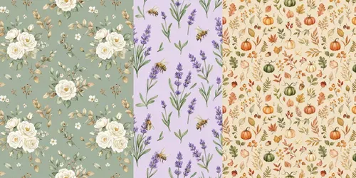 Cottagecore Watercolor Pattern Makers generated by gemini-image