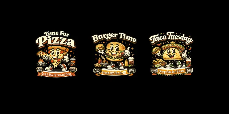 Retro Mascot Tshirts generated by undefined