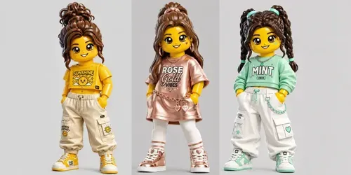 Lego Streetwear Girls generated by chatgpt-image