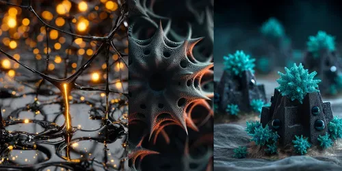 Microneural Ferrofluid Fusions 8K generated by midjourney
