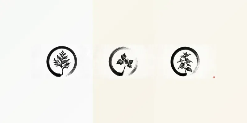 Japanese Herb Enso Emblems generated by undefined