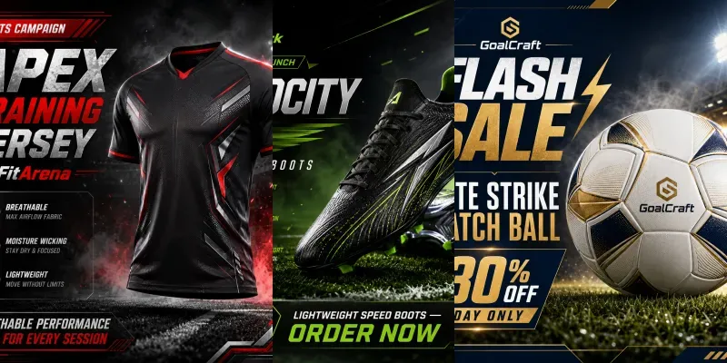 Cinematic Football Product Ads generated by undefined