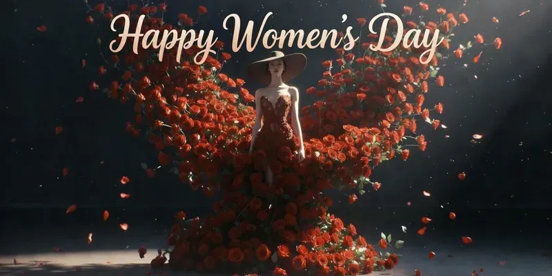 8 March International Women Power generated by undefined