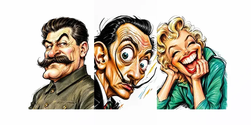 Nyc Street Art Satirical Caricatures generated by undefined