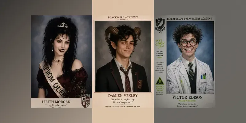 Villain Yearbook Photo Generator generated by undefined