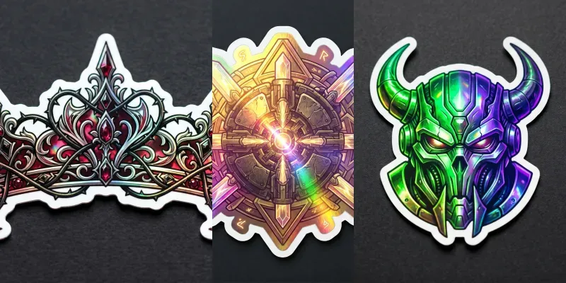 Holographic Diecut Stickers generated by undefined