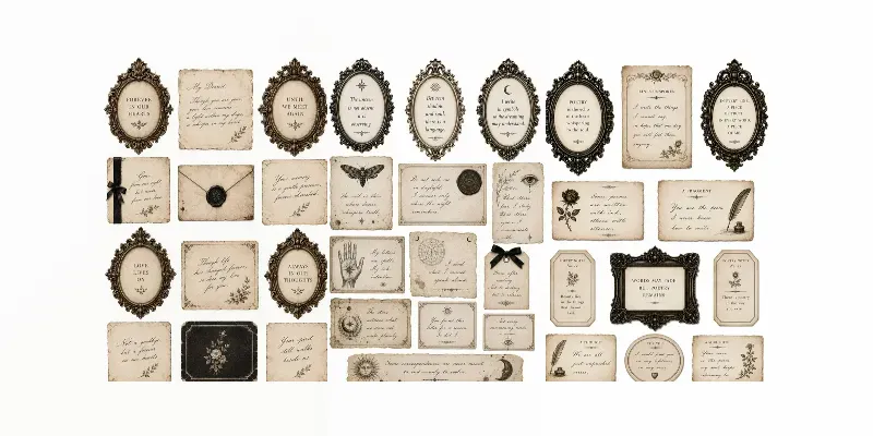 Keepsake Letters Vintage Papers generated by undefined