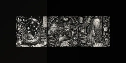 Dreamy Storybook Ink Worlds generated by chatgpt-image
