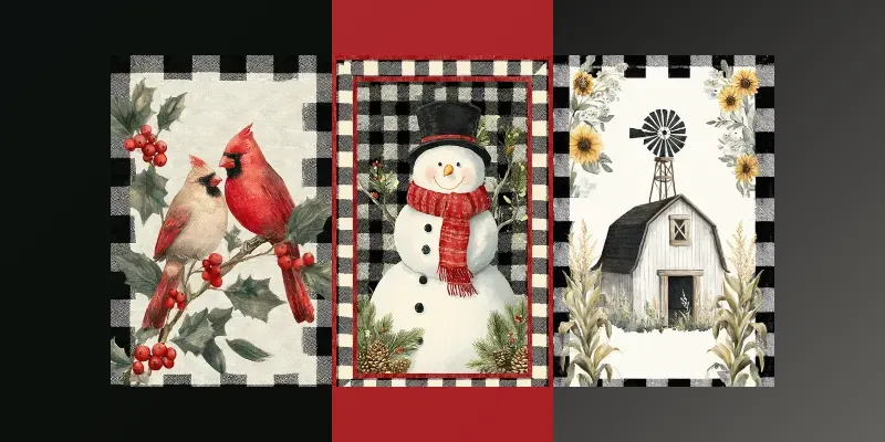 Rustic Vintage Watercolor Charms generated by undefined