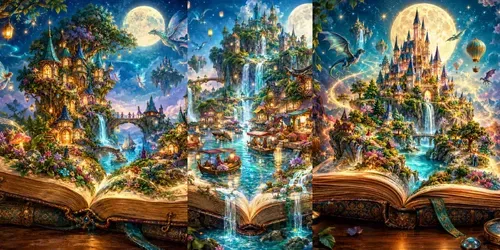 Enchanted Storybook Worlds generated by chatgpt-image