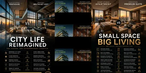 Commercial Real Estate Comparison Posters generated by chatgpt-image